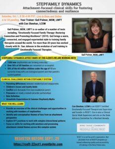 Therapist Training / CE Programs 4 2022.RCEFT .Stepfamily Dynamics Flyer final