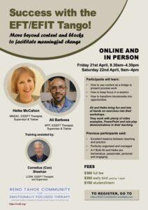 Therapist Training / CE Programs 2 230421 RCEFT Success with the EFT Tango Flyer