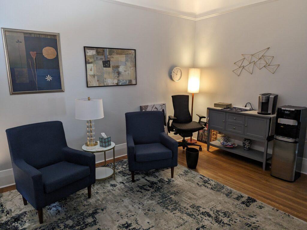 Office A, cl seating Suite A interior view, Counseling Services in Reno offices 89501