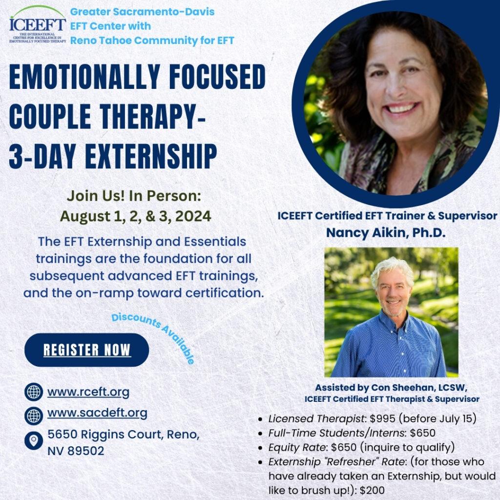 Therapist Training / CE Programs 1 EFT Externship in Reno, NV