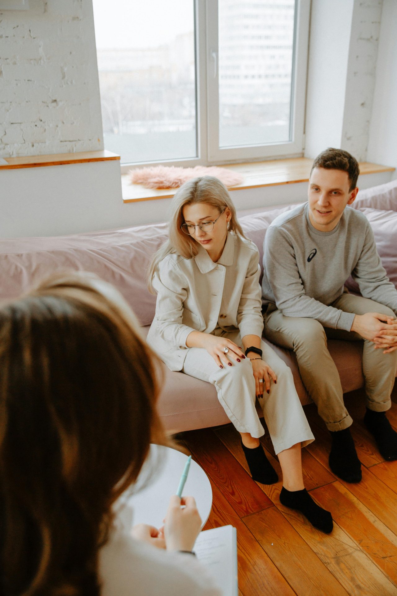 Couple Counseling & Marriage Therapy 1 Couple talking with a therapist during a counseling session in Reno