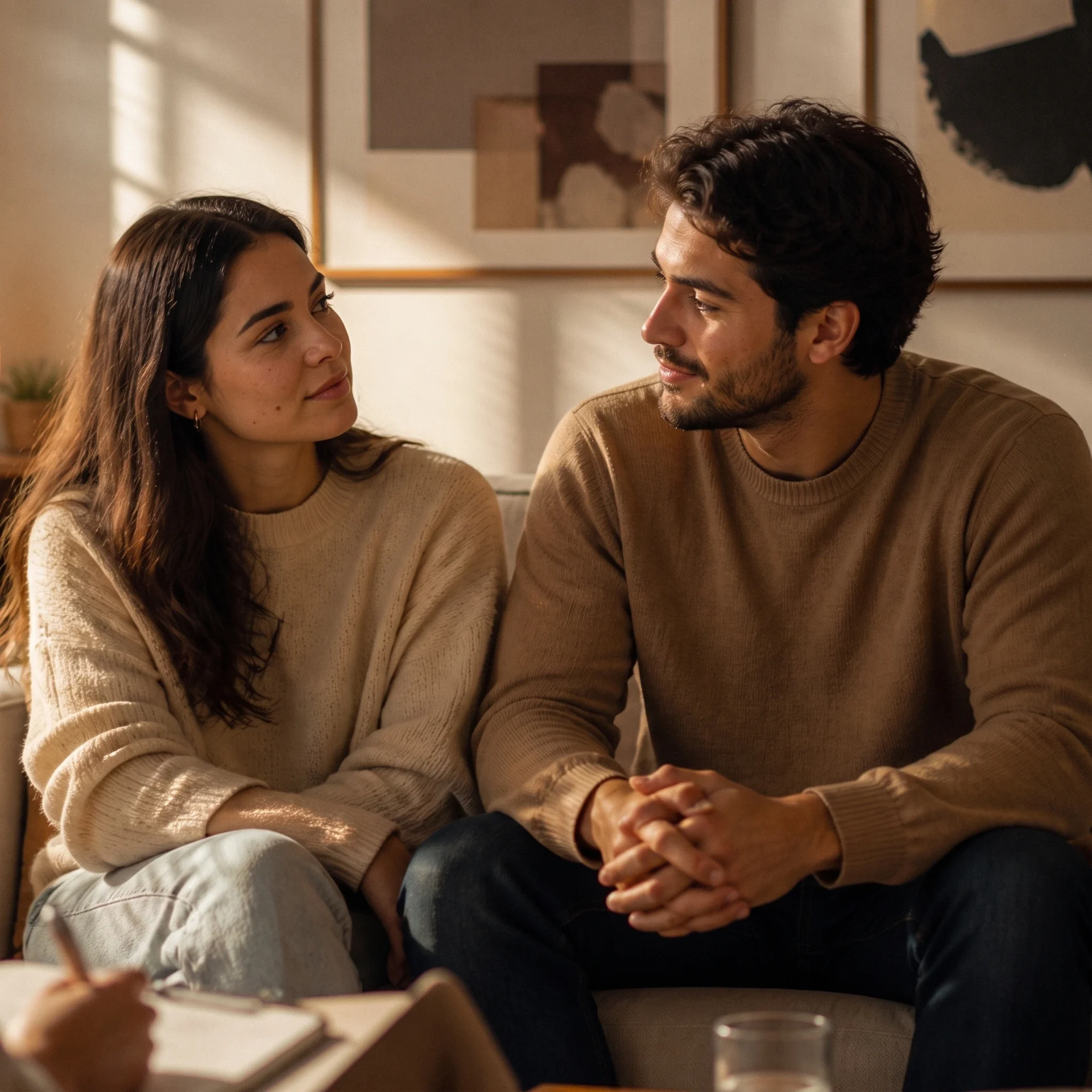 Couple talking with a therapist during a counseling session in Reno and Carson City